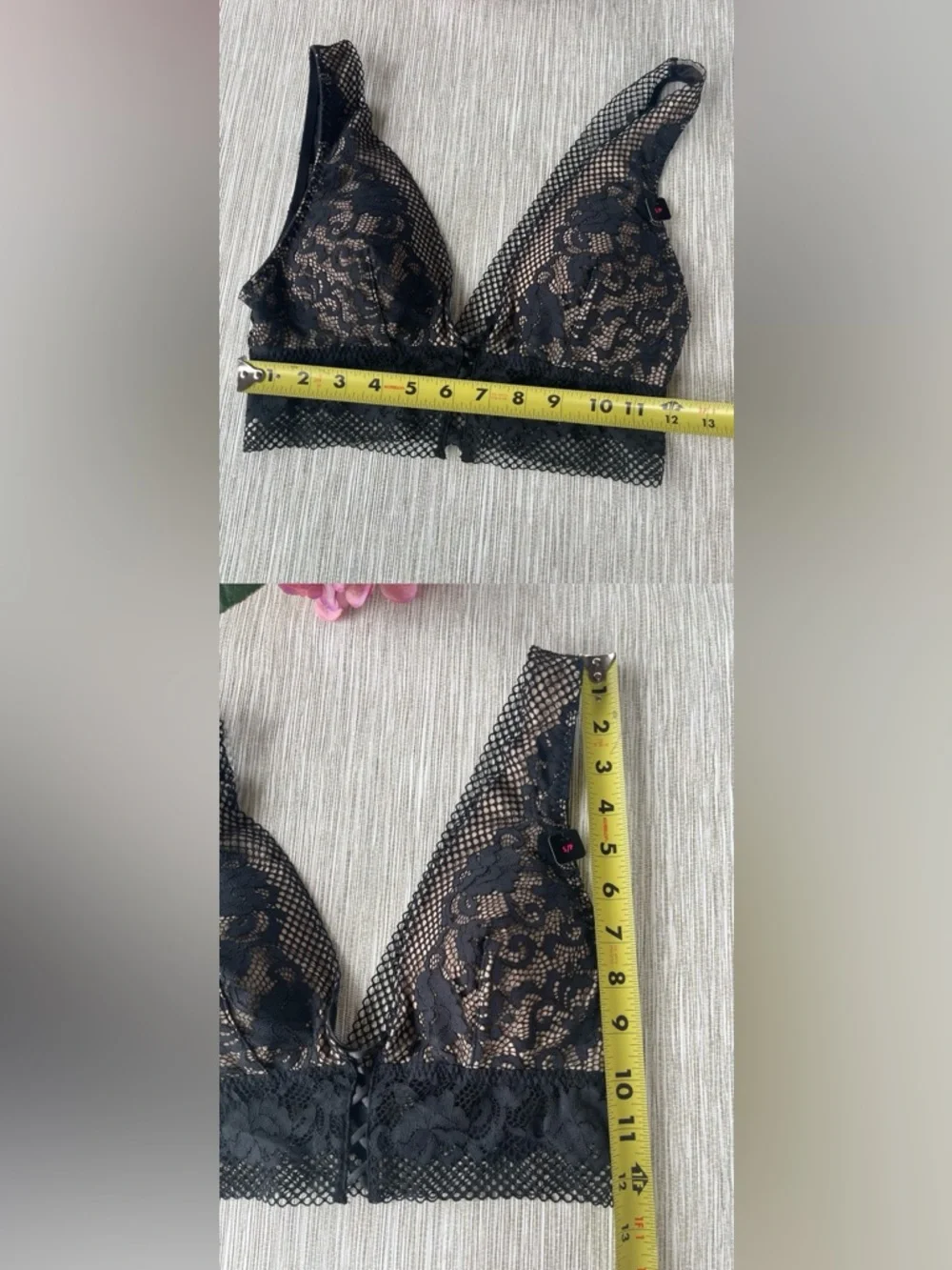 3 La Senza Lace Bralettes in Black and Cream - Women  Intimates  Size Small - Picture 13 of 13